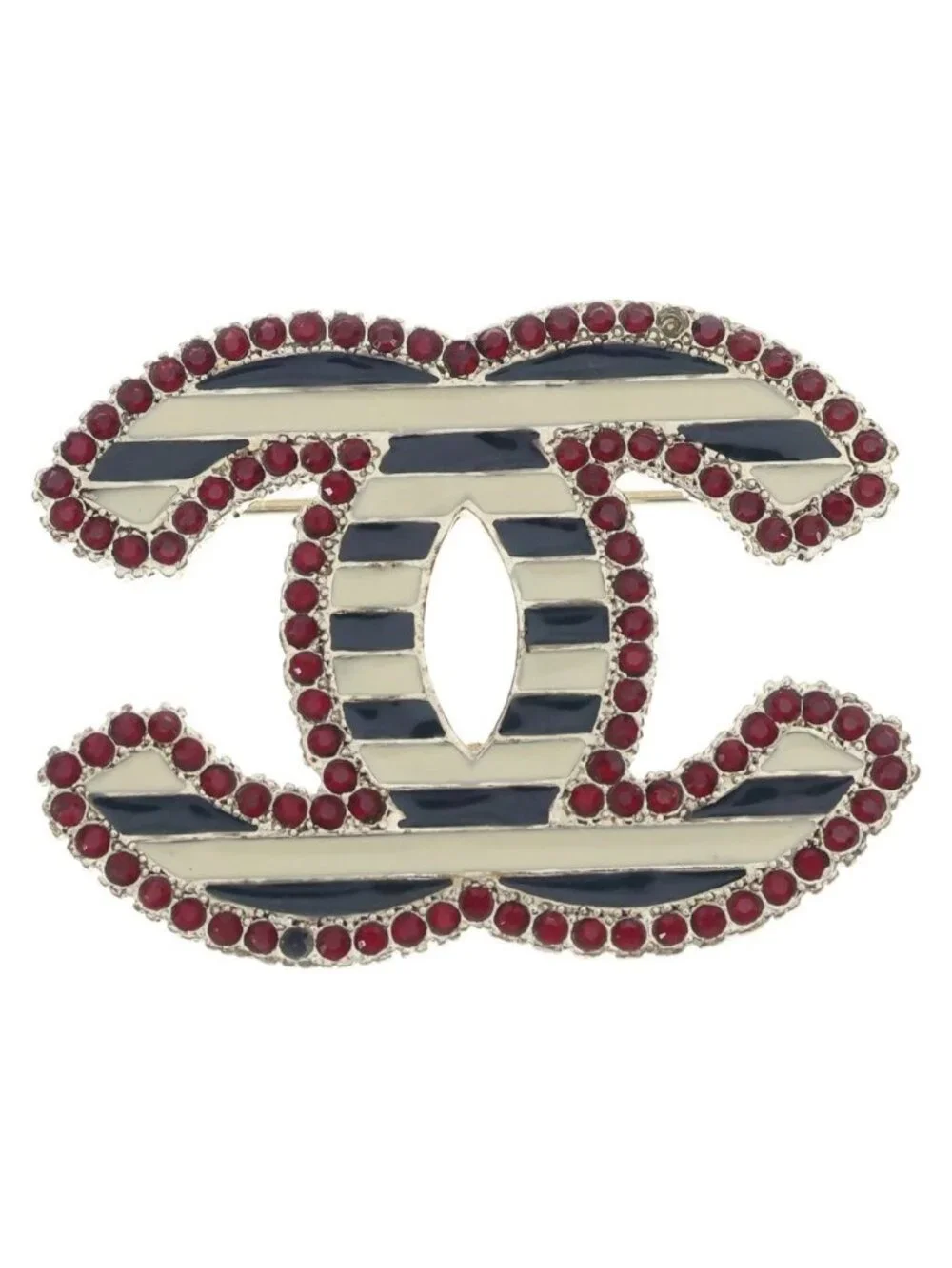 Chanel CC Logo Brooch Pin Badge Multicolor 03A